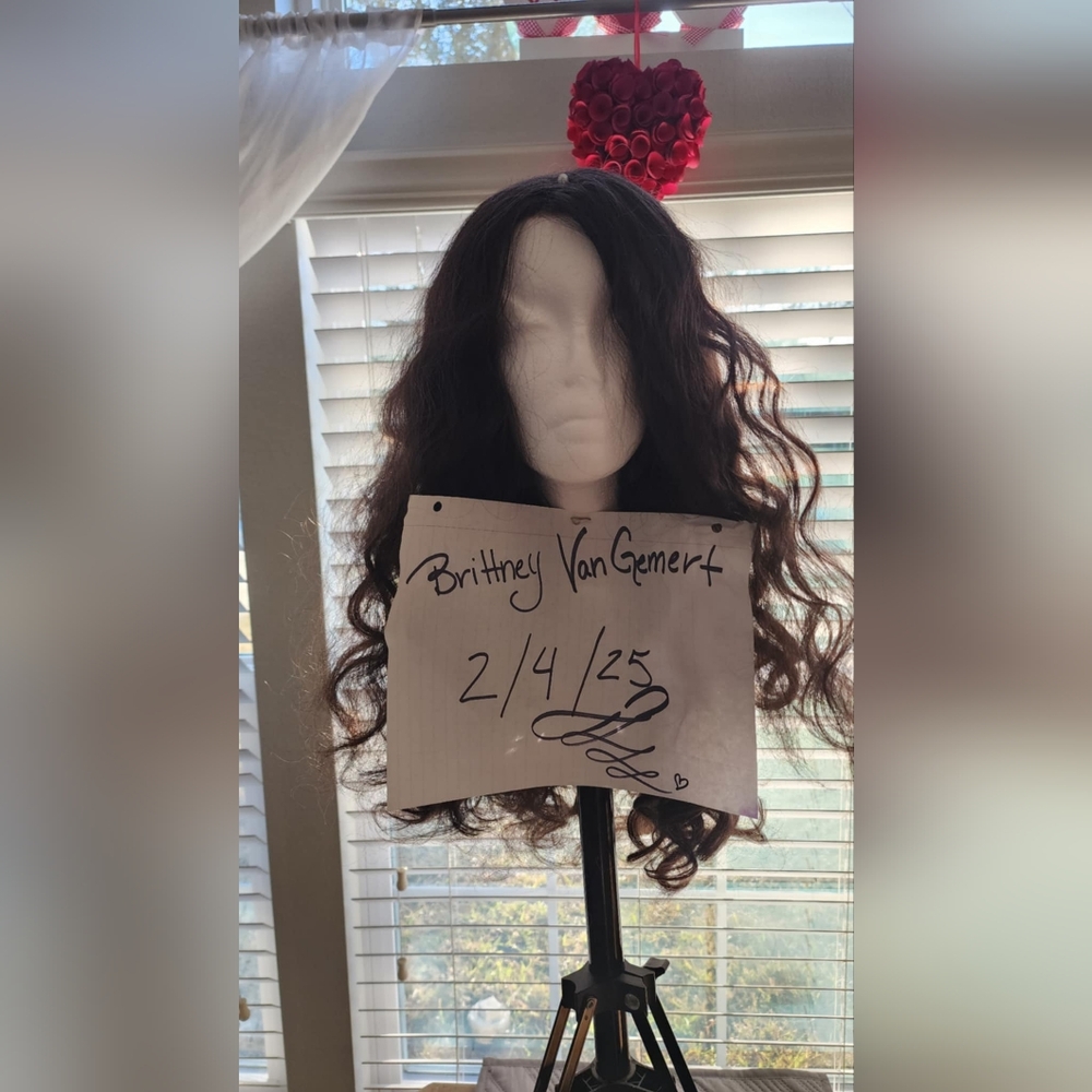 Lacefront Chocolate brown wavy wig